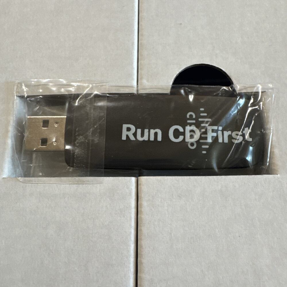 Cisco Linksys AE1200 High Performance Wireless-N USB Adapter Open Box CD‎ within